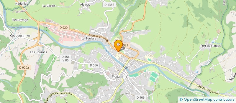 localisation de l'entreprise MONSIEUR CHRISTIAN CAMVIEL  ESPALION