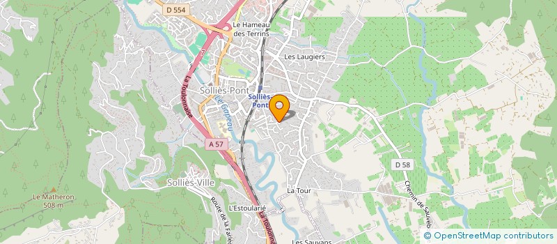 localisation de l'entreprise MONSIEUR CHRISTIAN CANESSE  SOLLIES-PONT