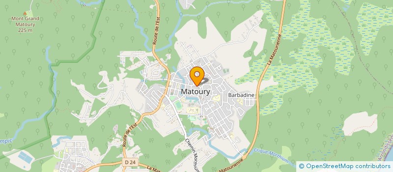 localisation de l'entreprise MONSIEUR CHRISTIAN CANNIEUX à MATOURY