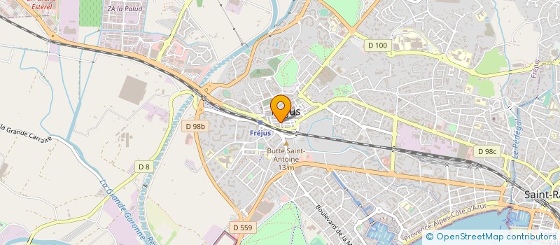 localisation de l'entreprise MONSIEUR CHRISTIAN CAPPELLETTO à FREJUS