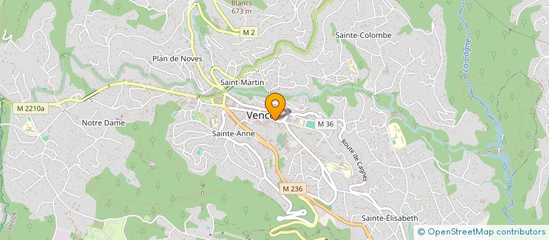 localisation de l'entreprise MONSIEUR CHRISTIAN CAPRINI à VENCE