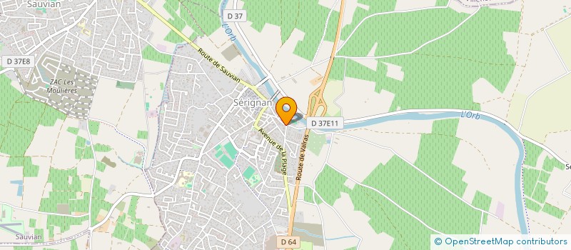 localisation de l'entreprise MONSIEUR CHRISTIAN CARAYON  SAUVIAN