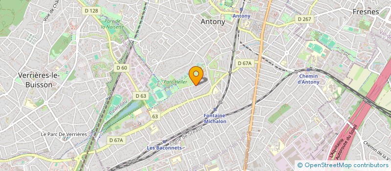 localisation de l'entreprise MONSIEUR CHRISTIAN CARDINAL à ANTONY