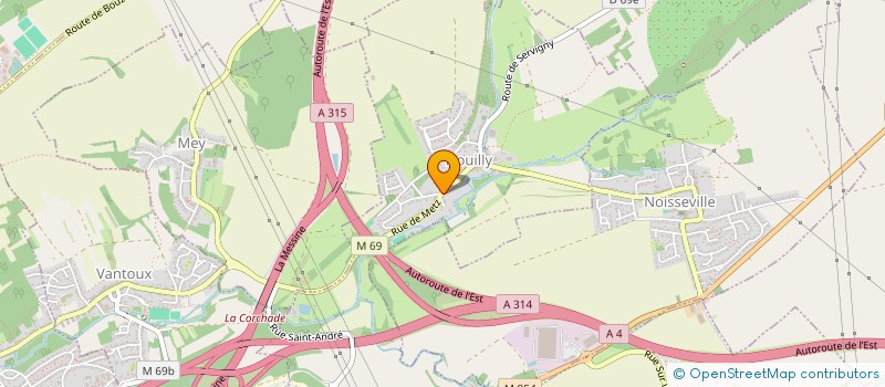 localisation de l'entreprise MONSIEUR CHRISTIAN CARDINALE  NOUILLY