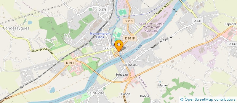 localisation de l'entreprise MONSIEUR CHRISTIAN CARMEILLE  MONSEMPRON-LIBOS