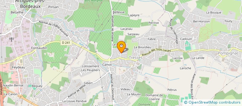 localisation de l'entreprise MONSIEUR CHRISTIAN CARON  TRESSES