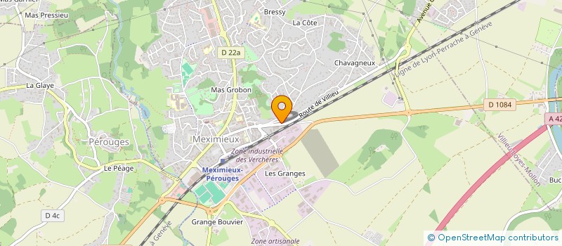 localisation de l'entreprise MONSIEUR CHRISTIAN CARON  MEXIMIEUX