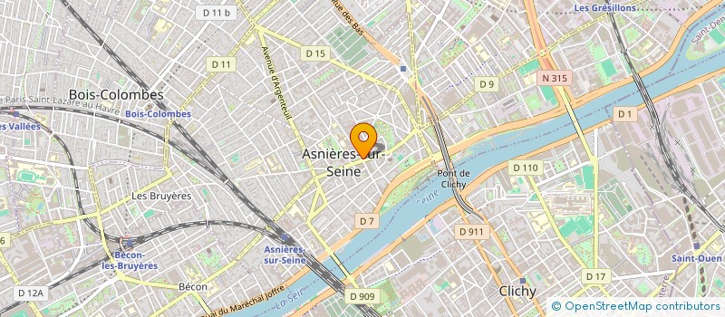 localisation de l'entreprise MONSIEUR CHRISTIAN CARRE  ASNIERES-SUR-SEINE