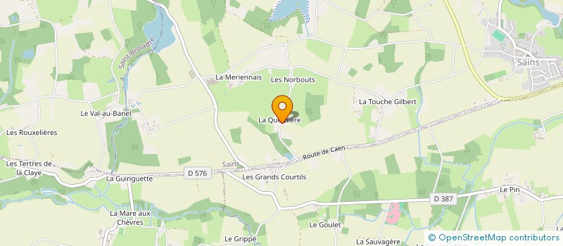 localisation de l'entreprise MONSIEUR CHRISTIAN CARRE  SAINS