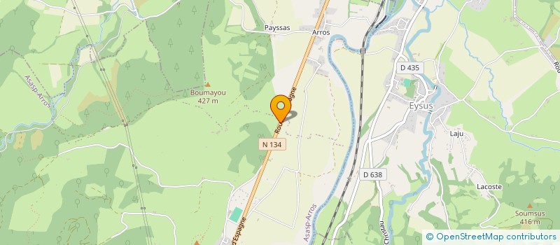 localisation de l'entreprise MONSIEUR CHRISTIAN CARRERE  ASASP-ARROS