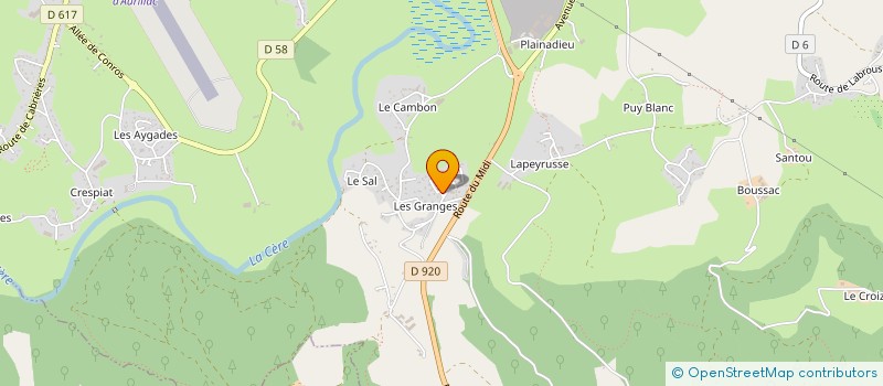 localisation de l'entreprise MONSIEUR CHRISTIAN CARRIER à ARPAJON-SUR-CERE