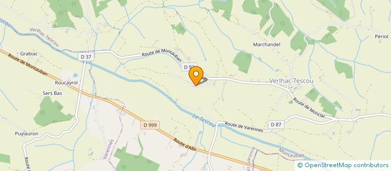 localisation de l'entreprise MONSIEUR CHRISTIAN CARSAC  VERLHAC-TESCOU