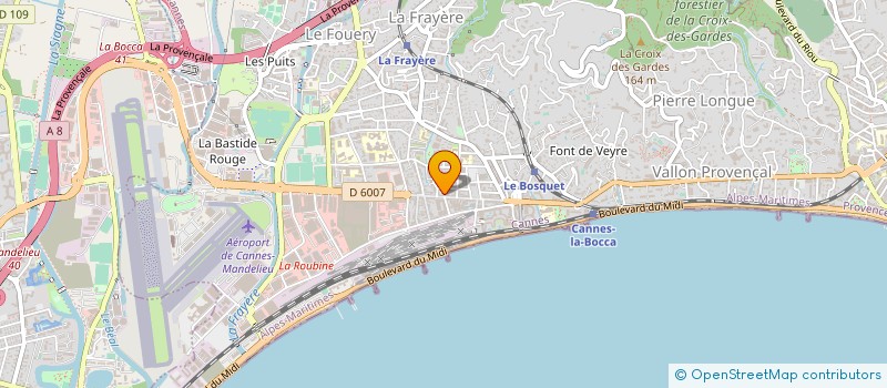 localisation de l'entreprise MONSIEUR CHRISTIAN CARSUZAA à CANNES