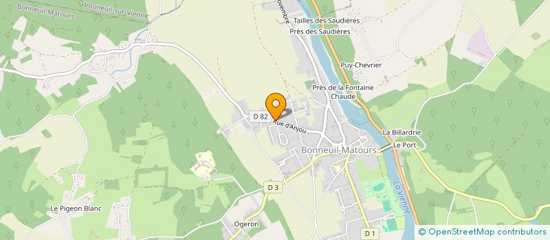 localisation de l'entreprise MONSIEUR CHRISTIAN CARTIER  BONNEUIL-MATOURS