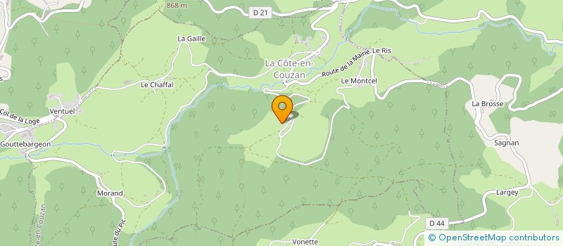 localisation de l'entreprise MONSIEUR CHRISTIAN CARTON  VETRE-SUR-ANZON