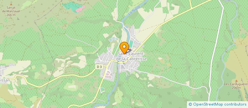 localisation de l'entreprise MONSIEUR CHRISTIAN CASSAGNAUD  LAGRASSE