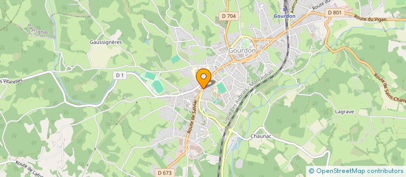 localisation de l'entreprise MONSIEUR CHRISTIAN CASSAGNES  GOURDON