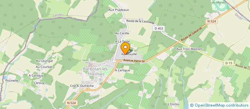 localisation de l'entreprise MONSIEUR CHRISTIAN CASSIAU  CAZAUBON