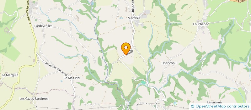 localisation de l'entreprise MONSIEUR CHRISTIAN CASTAN  BOUSSAC