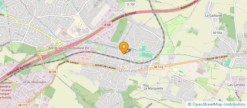 localisation de l'entreprise MONSIEUR CHRISTIAN CASTEL  MONTRABE