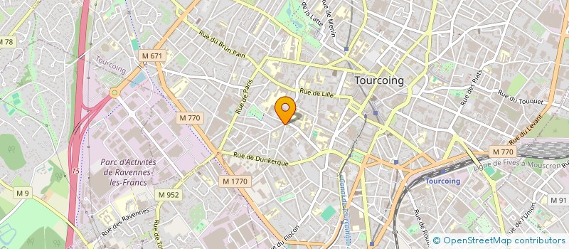localisation de l'entreprise MONSIEUR CHRISTIAN CASTELAIN à TOURCOING