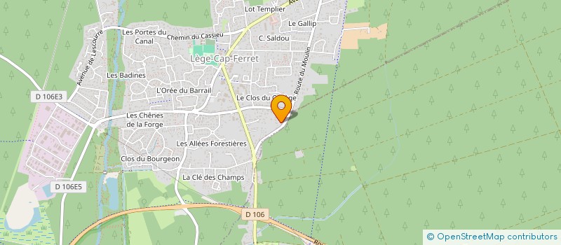 localisation de l'entreprise MONSIEUR CHRISTIAN CATON à LEGE-CAP-FERRET