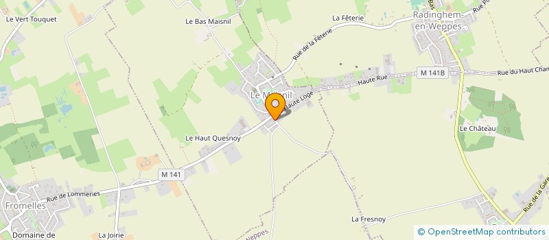 localisation de l'entreprise MONSIEUR CHRISTIAN CATRY  BEAUCAMPS-LIGNY