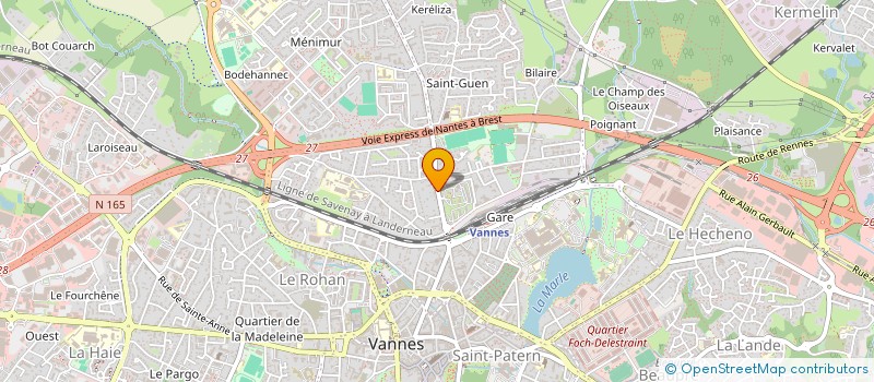 localisation de l'entreprise MONSIEUR CHRISTIAN CAUDAL à VANNES