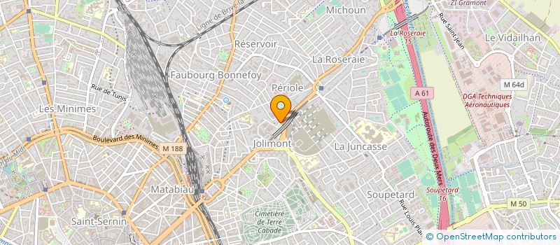 localisation de l'entreprise MONSIEUR CHRISTIAN CAUJOLLE à TOULOUSE
