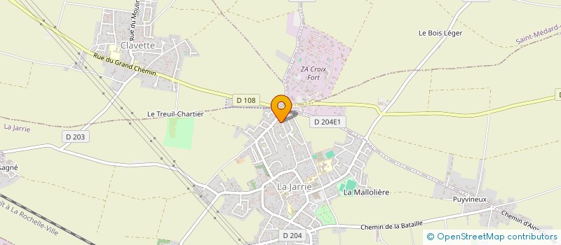 localisation de l'entreprise MONSIEUR CHRISTIAN CAUVET à LA JARRIE