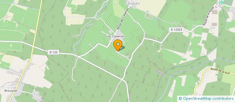 localisation de l'entreprise MONSIEUR CHRISTIAN CAZEAUX  FARGUES