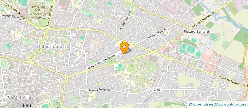 localisation de l'entreprise MONSIEUR CHRISTIAN CAZENAVE à PAU