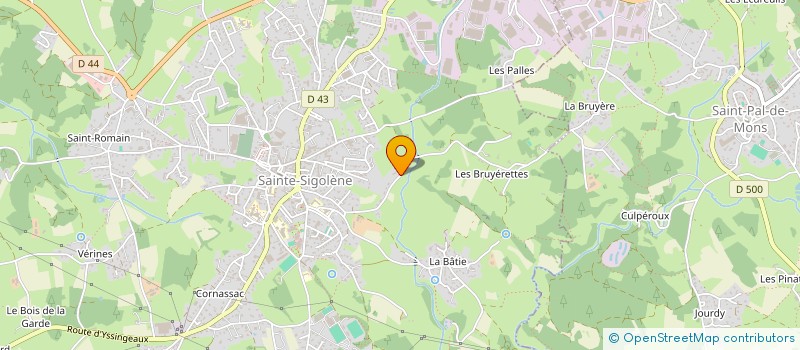 localisation de l'entreprise MONSIEUR CHRISTIAN CELLE  SAINTE-SIGOLENE