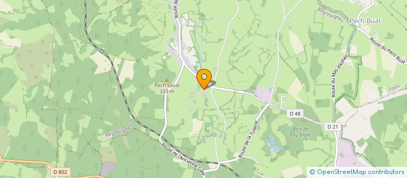 localisation de l'entreprise MONSIEUR CHRISTIAN CELLIE  REYREVIGNES