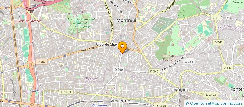localisation de l'entreprise MONSIEUR CHRISTIAN CESBRON à MONTREUIL
