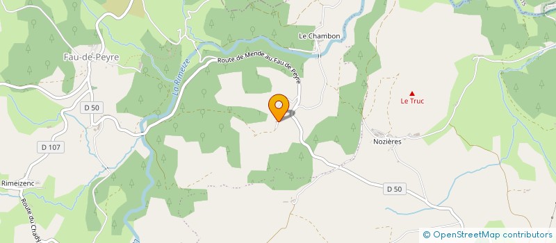 localisation de l'entreprise MONSIEUR CHRISTIAN CHABERT  PEYRE EN AUBRAC