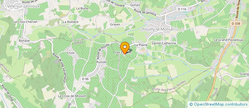 localisation de l'entreprise MONSIEUR CHRISTIAN CHABERT à PORTE-DES-PIERRES-DOREES