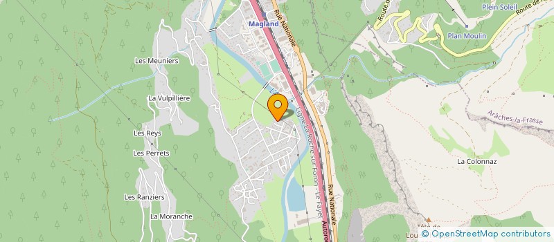 localisation de l'entreprise MONSIEUR CHRISTIAN CHABERT  MAGLAND