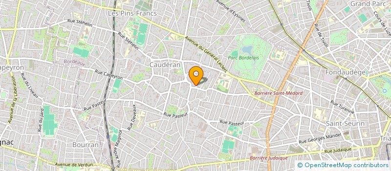 localisation de l'entreprise MONSIEUR CHRISTIAN CHAGNON  BORDEAUX