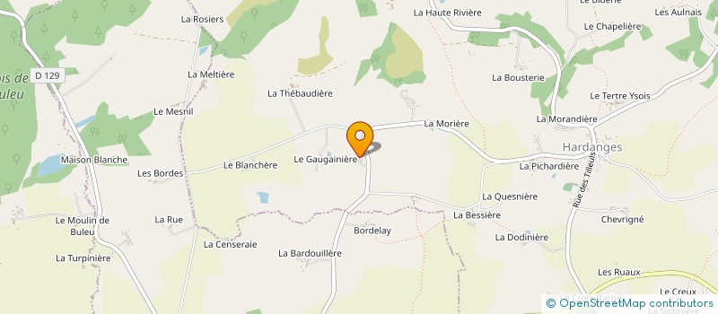 localisation de l'entreprise MONSIEUR CHRISTIAN CHAINAY à HARDANGES