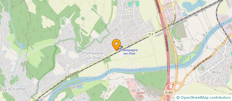 localisation de l'entreprise MONSIEUR CHRISTIAN CHAMBON à CHAMPAGNE-SUR-OISE