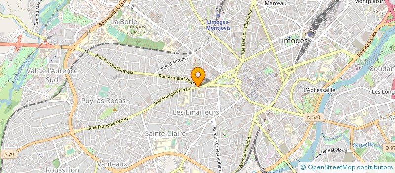 localisation de l'entreprise MONSIEUR CHRISTIAN CHAMBON à LIMOGES