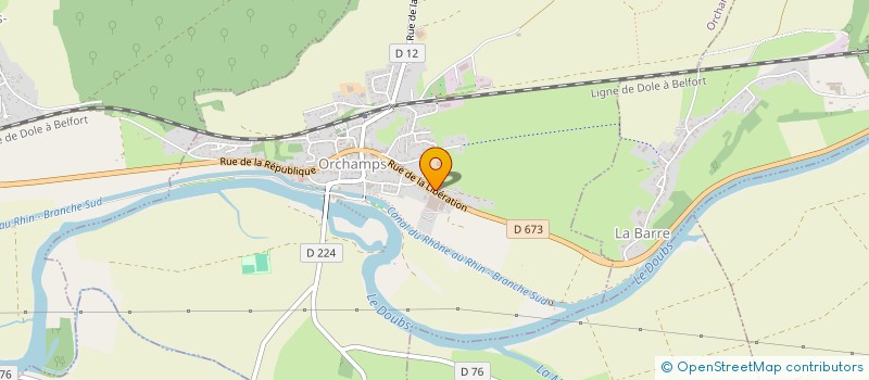 localisation de l'entreprise MONSIEUR CHRISTIAN CHAMBON  ORCHAMPS