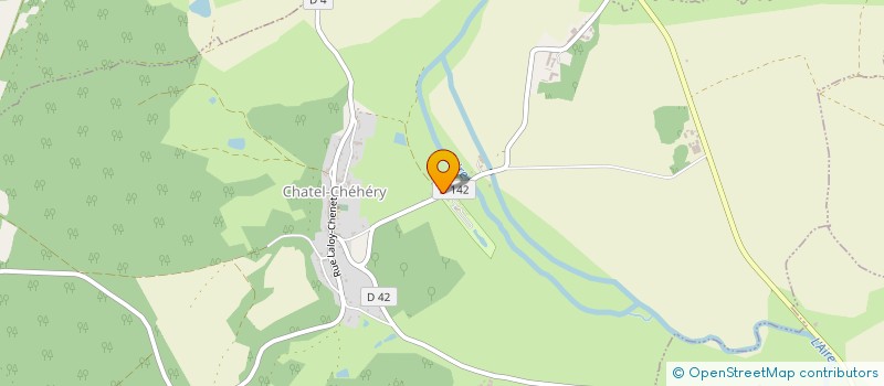 localisation de l'entreprise MONSIEUR CHRISTIAN CHAMPAGNE  CHATEL-CHEHERY