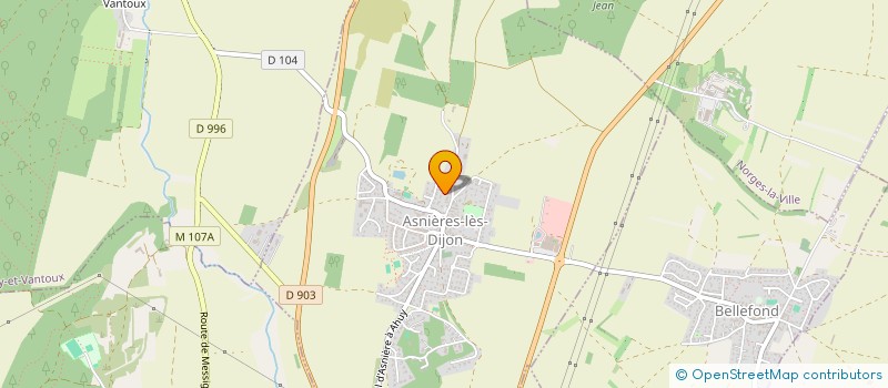 localisation de l'entreprise MONSIEUR CHRISTIAN CHAMPENOUX  ASNIERES-LES-DIJON