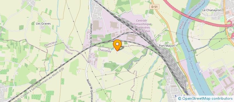 localisation de l'entreprise MONSIEUR CHRISTIAN CHANTE  CHASSELAY