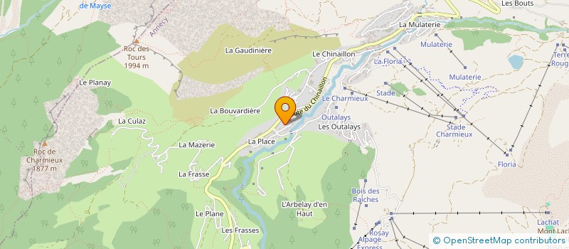 localisation de l'entreprise MONSIEUR CHRISTIAN CHANTEAU  LE GRAND-BORNAND