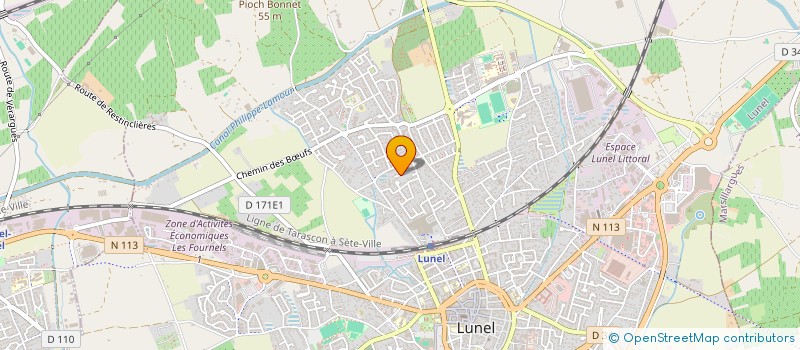 localisation de l'entreprise MONSIEUR CHRISTIAN CHARBONNEL  LUNEL