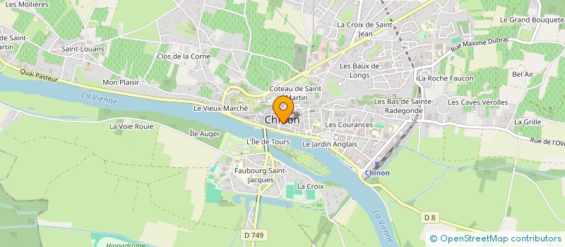 localisation de l'entreprise MONSIEUR CHRISTIAN CHARBONNIER  CHINON