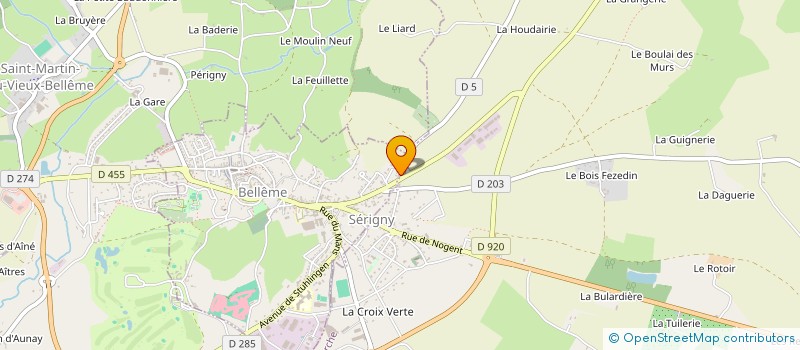 localisation de l'entreprise MONSIEUR CHRISTIAN CHARDEL à BELLEME